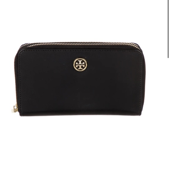 Tory Burch Handbags - Tory Burch Black Saffiano Leather Long Wallet
